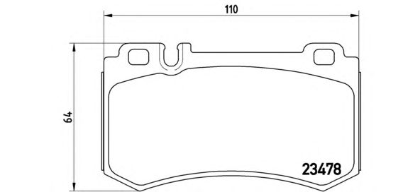 Тормозные колодки BREMBO P 50 061