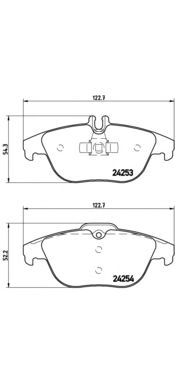 Тормозные колодки BREMBO P 50 068