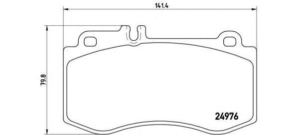 Тормозные колодки BREMBO P 50 087