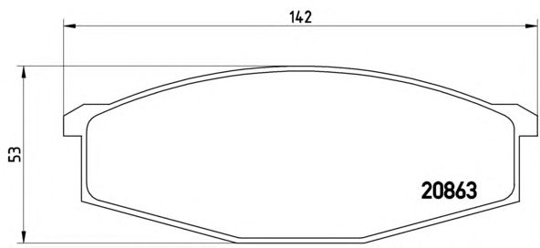 Тормозные колодки BREMBO P 56 015