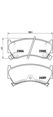Тормозные колодки BREMBO P 56 026
