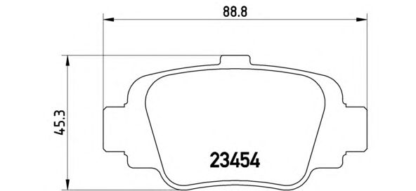 Тормозные колодки BREMBO P 56 032