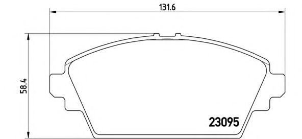 Тормозные колодки BREMBO P 56 044