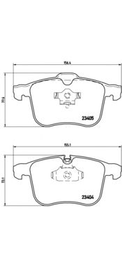 Тормозные колодки BREMBO P 59 046