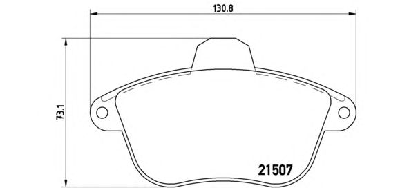 Гальмівні колодки BREMBO P 61 048
