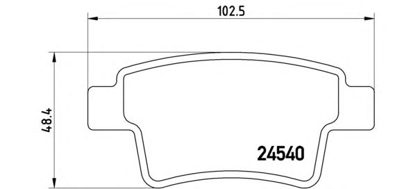 Тормозные колодки BREMBO P 61 085