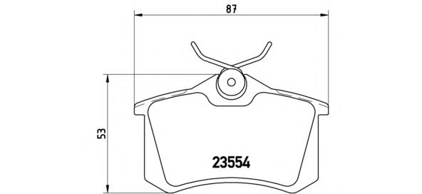 Тормозные колодки BREMBO P 68 024