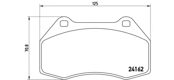 Тормозные колодки BREMBO P 68 036