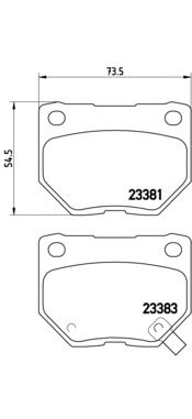 Тормозные колодки BREMBO P 78 016