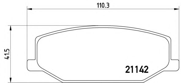Тормозные колодки BREMBO P 79 001