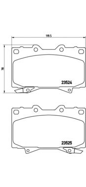 Тормозные колодки BREMBO P 83 048