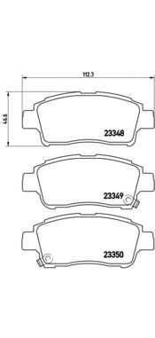 Тормозные колодки BREMBO P 83 050