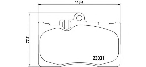 Тормозные колодки BREMBO P 83 058