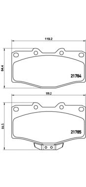 Тормозные колодки BREMBO P 83 095