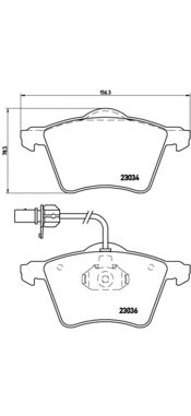 Тормозные колодки BREMBO P 85 052