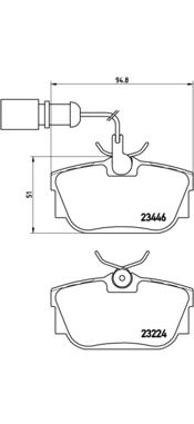 Тормозные колодки BREMBO P 85 059