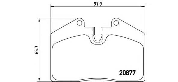 Тормозные колодки BREMBO P 85 094