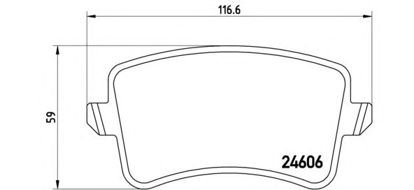 Тормозные колодки BREMBO P 85 100