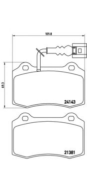 Гальмівні колодки BREMBO P 85 104