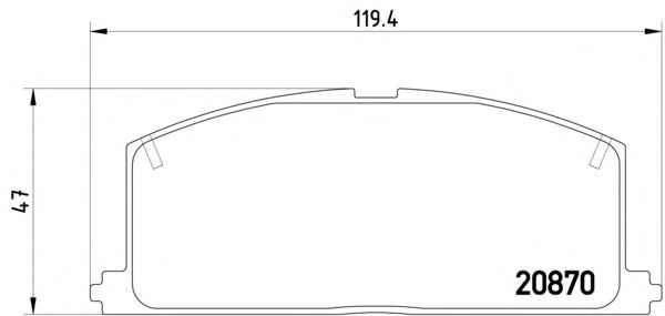 Тормозные колодки MINTEX MDB1251