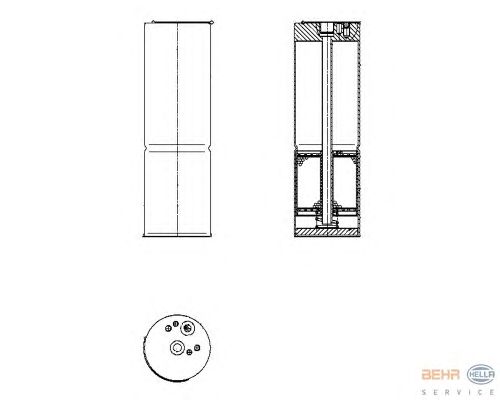 Осушитель кондиционера HELLA 8FT 351 196-581
