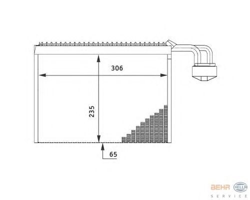Испаритель кондиционера HELLA 8FV 351 211-711