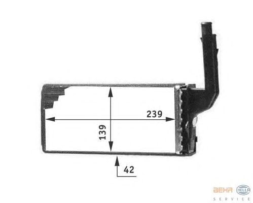 Радиатор отопителя HELLA 8FH 351 311-651
