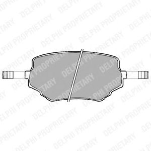 Тормозные колодки DELPHI LP1015
