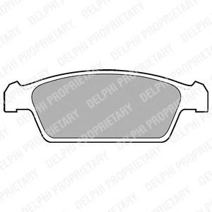 Тормозные колодки DELPHI LP1100