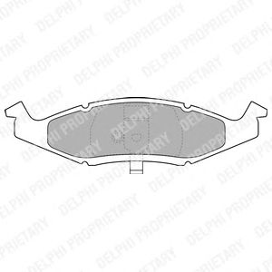 Тормозные колодки DELPHI LP1225