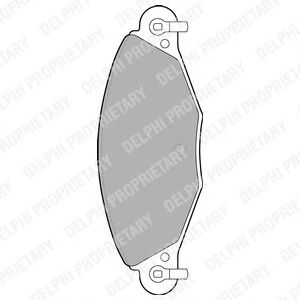 Тормозные колодки DELPHI LP1655