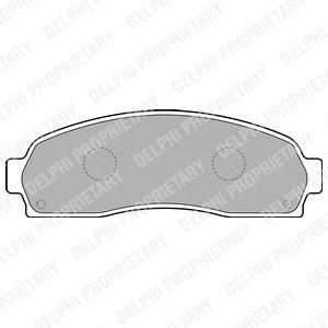 Тормозные колодки DELPHI LP1757