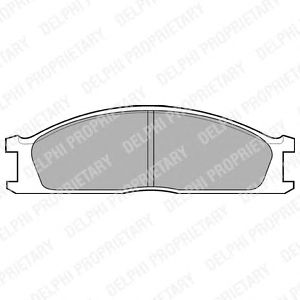 Тормозные колодки DELPHI LP726