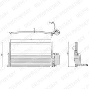 Радиатор кондиционера DELPHI TSP0225107