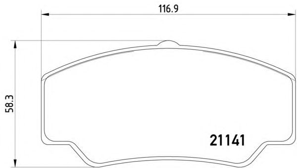 Гальмівні колодки HELLA 8DB 355 006-151