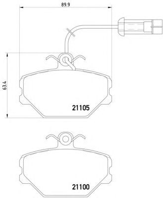 Тормозные колодки HELLA 8DB 355 006-191