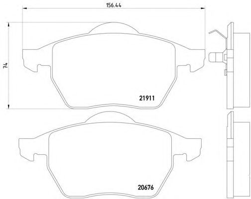 Тормозные колодки HELLA 8DB 355 008-021