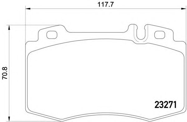 Гальмівні колодки HELLA 8DB 355 008-691
