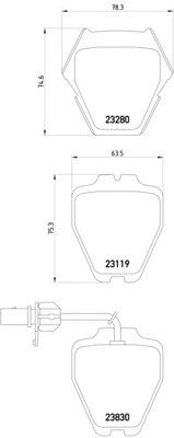 Тормозные колодки HELLA 8DB 355 009-031