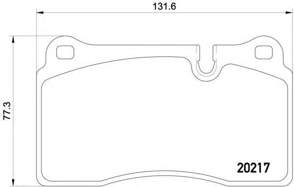 Гальмівні колодки HELLA 8DB 355 013-201