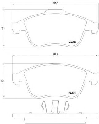 Тормозные колодки HELLA 8DB 355 014-801