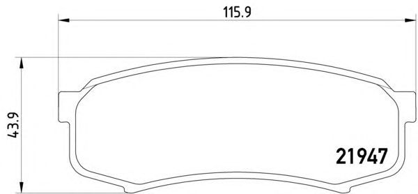Тормозные колодки HELLA 8DB 355 016-831