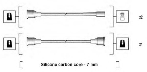 Комплект высоковольтных проводов MAGNETI MARELLI 941094040575