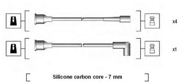 Комплект высоковольтных проводов MAGNETI MARELLI 941135080697