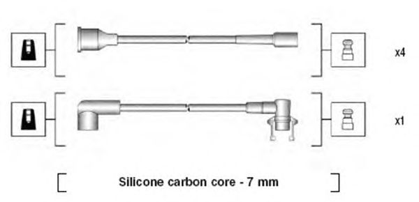Комплект высоковольтных проводов MAGNETI MARELLI 941145230720