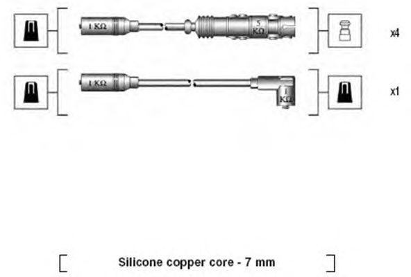 Комплект высоковольтных проводов MAGNETI MARELLI 941175160757