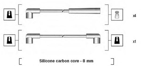 Комплект высоковольтных проводов MAGNETI MARELLI 941185100771
