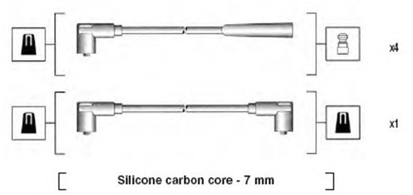 Комплект высоковольтных проводов MAGNETI MARELLI 941275010837