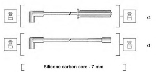 Комплект высоковольтных проводов MAGNETI MARELLI 941365070930