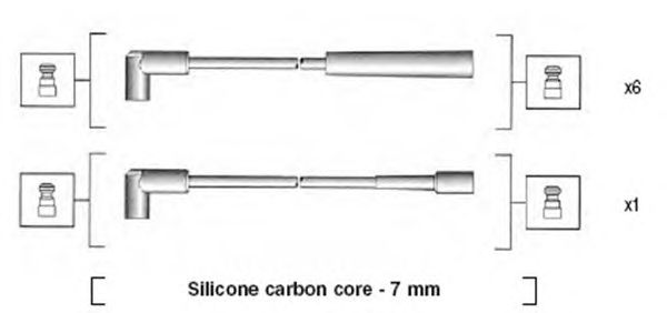 Комплект высоковольтных проводов MAGNETI MARELLI 941425010939